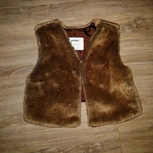 Faux fur vest